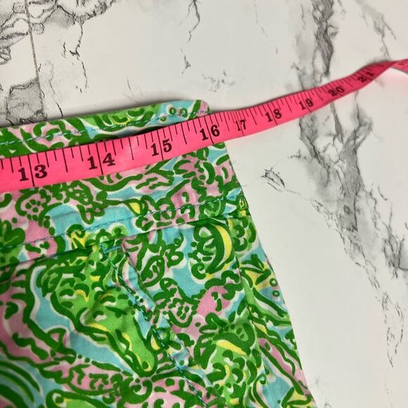Lilly Pulitzer Rare Callahan Shorts in Chomp Chomp alligator Sz 6 - Picture 6 of 7